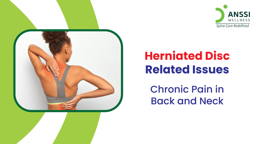 Herniated Disc occurs when a spinal disc, the cushion between vertebrae, bulges or ruptures, putting pressure on nearby nerves.