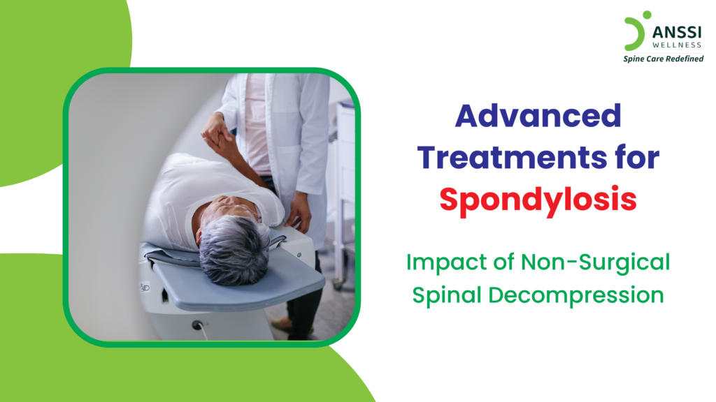 Spondylosis occurs due to the gradual wear and tear of the spinal discs and joints, leading to stiffness, chronic pain, and reduced mobility.