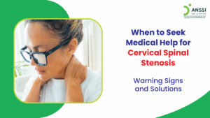 Cervical spinal stenosis occurs when the spinal canal in the neck narrows, placing pressure on the spinal cord or nerve roots.