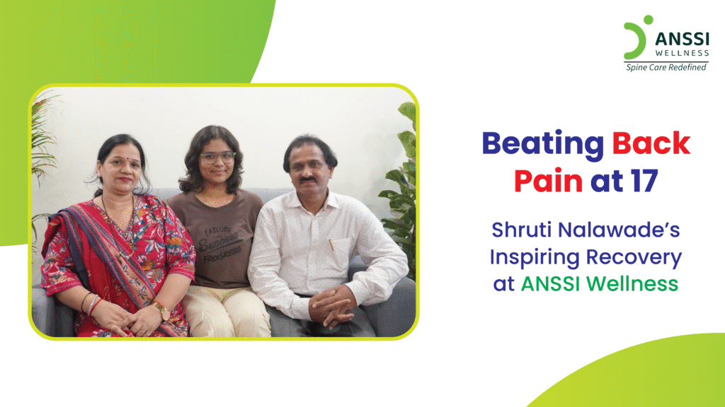 while Ms. Shruti Nalawade focused on her education, a silent enemy crept in - chronic back pain.
