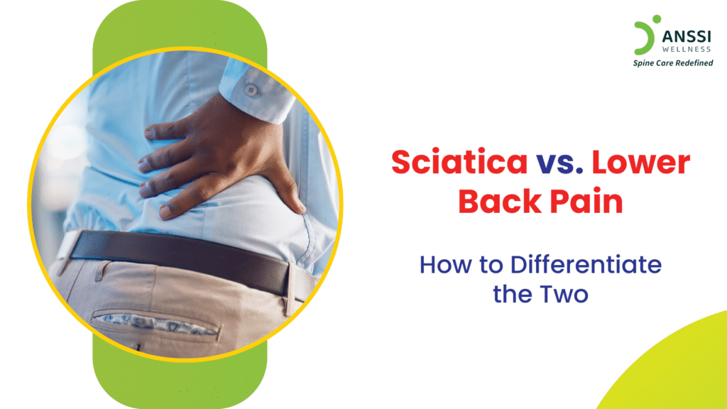 Unlike localised lower back pain, sciatica involves nerve-related pain that radiates beyond the back and can severely impact daily activities.