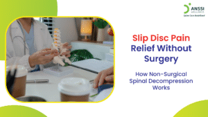 A slip disc or slipped disc can cause sharp, radiating pain that affects your ability to sit, stand, work, or even sleep comfortably.