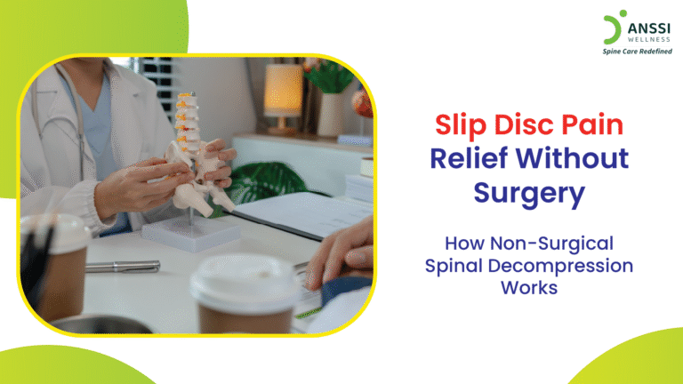 A slip disc or slipped disc can cause sharp, radiating pain that affects your ability to sit, stand, work, or even sleep comfortably.