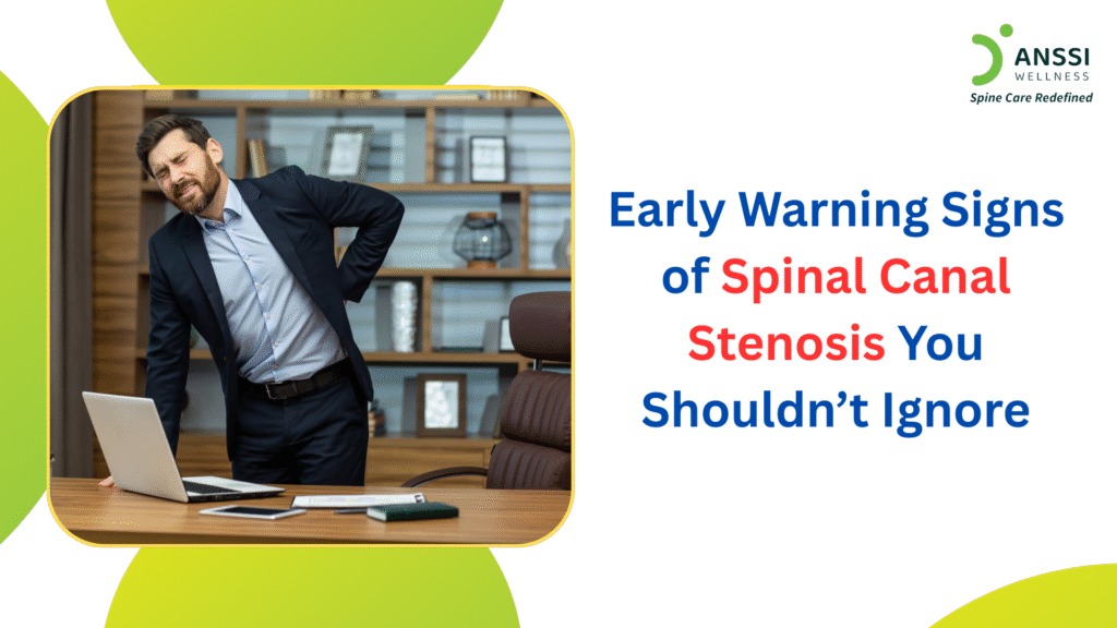 When the gaps in your spine become smaller, the nerves are compressed, resulting in spinal canal stenosis.
