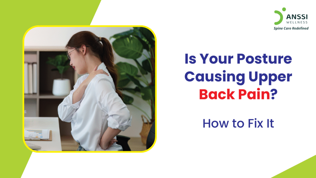 Upper back pain is a problem many people face today, especially those who spend long hours sitting at a desk, looking at their phones, or working on laptops.