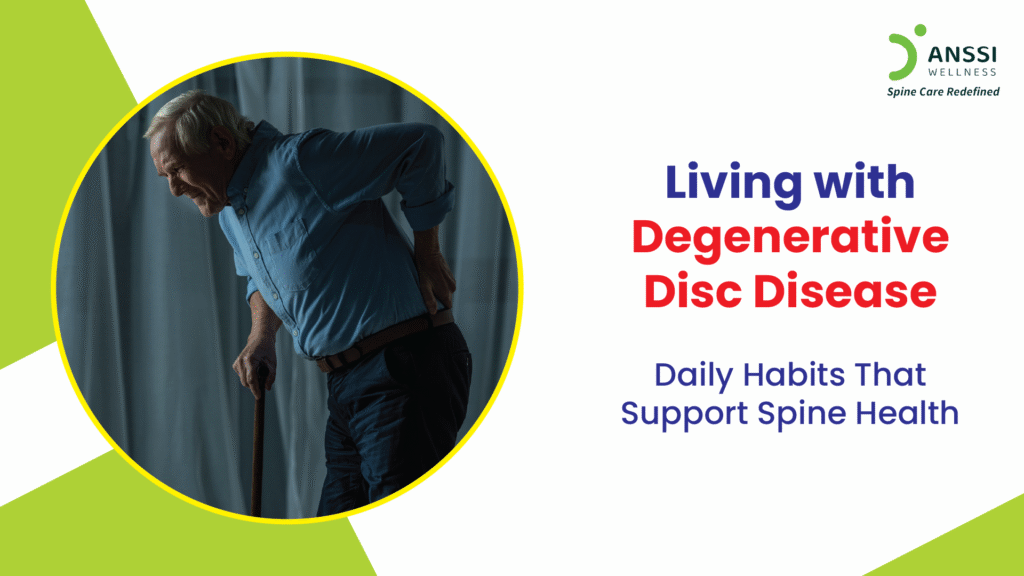 Degenerative Disc Disease (DDD) occurs when the spinal discs, the cushions between the vertebrae, gradually lose hydration, flexibility, and strength over time.