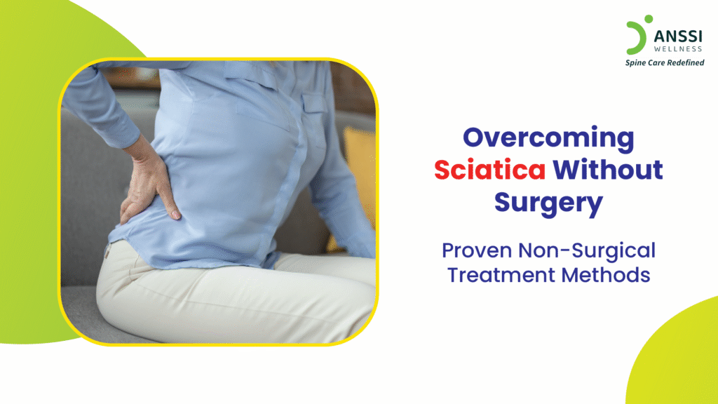 Sciatica occurs when the sciatic nerve, which runs from the lower back down to the legs, becomes irritated or compressed.