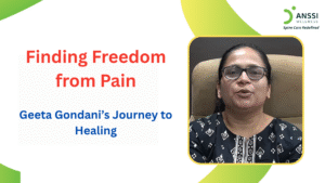 Geeta Gondani suffered from severe neck pain during the Covid-19 pandemic, causing dizziness and falls.