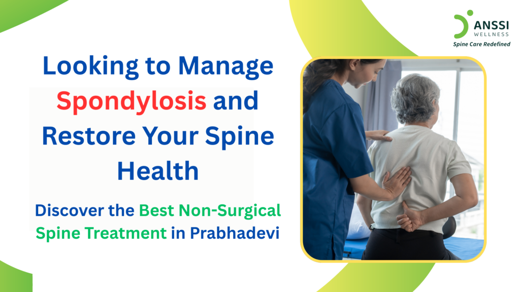Spondylosis develops as the spinal structures slowly degenerate over time.