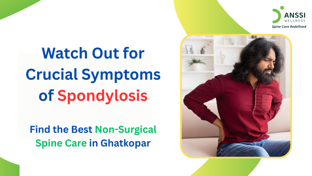 Spondylosis refers to degenerative changes in the spine, including wear and tear of spinal discs, joints, and vertebrae.
