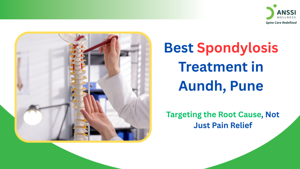 Spondylosis refers to age-related wear and tear of the spinal discs and joints.