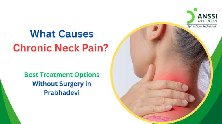Chronic neck pain usually develops gradually and may worsen over time if not treated properly.