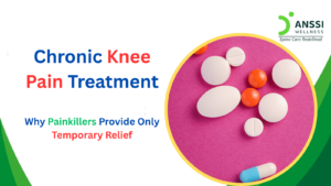 Chronic knee pain usually develops over time and may worsen if left untreated.