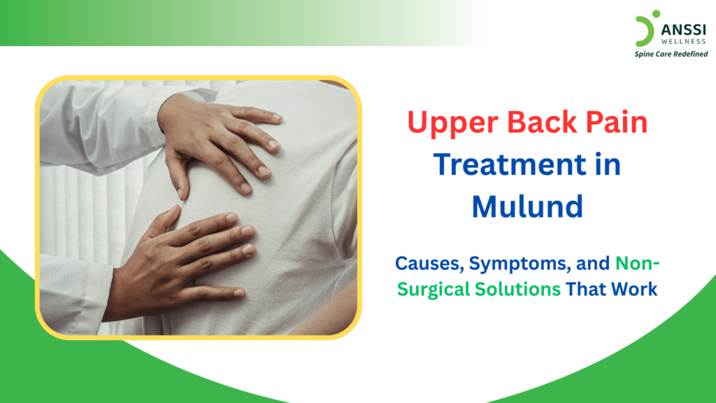 Upper back pain may present itself in several ways, depending on the underlying cause.