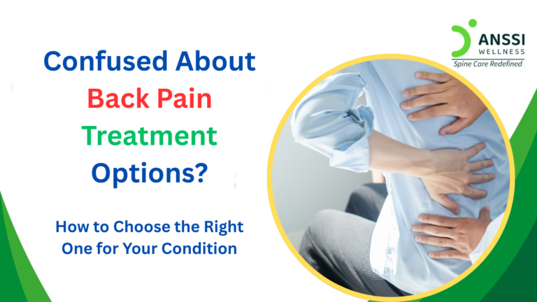 If your back pain persists for more than a few weeks or keeps recurring, it is important to consult a specialist.