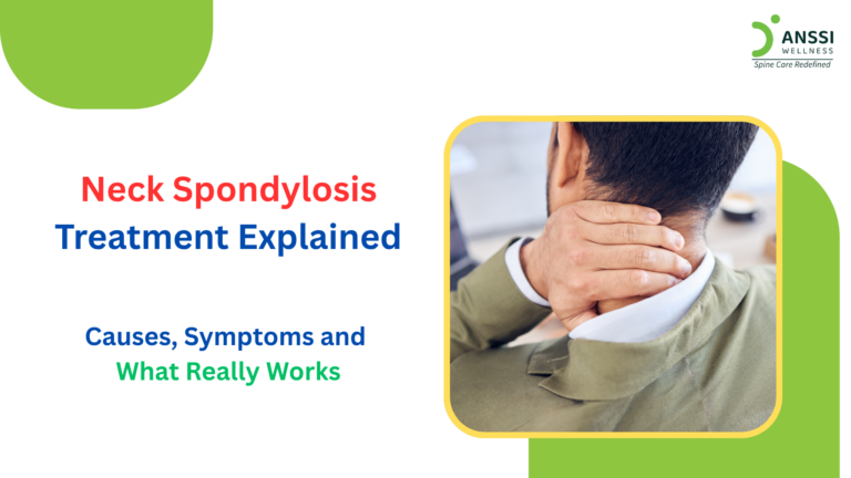 Although ageing is a natural cause, neck spondylosis is now increasingly common among younger adults.