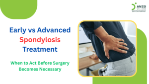 When spondylosis progresses without proper treatment, symptoms may become more severe and persistent.