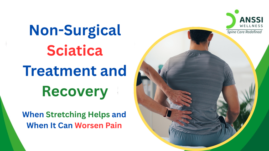 Sciatica occurs when the sciatic nerve, the largest nerve in the body, becomes compressed or irritated.