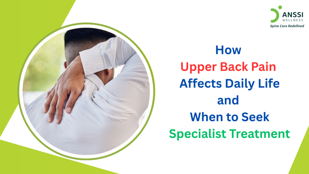 Persistent upper back pain can significantly affect daily life and, in certain situations, may indicate an underlying spinal or medical condition that requires prompt evaluation.