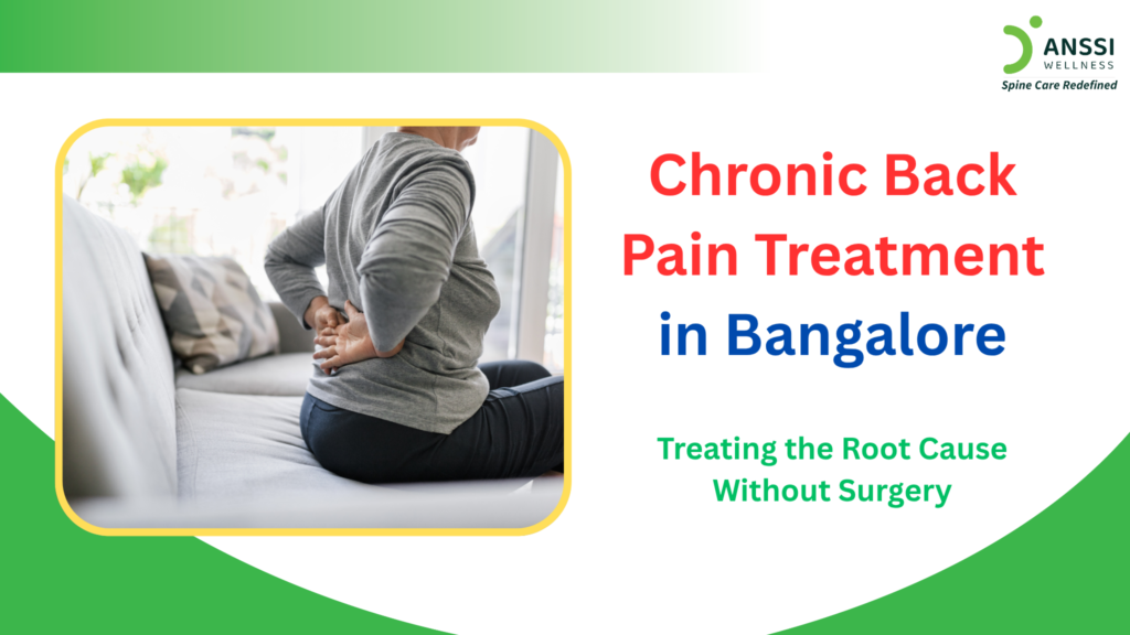 Chronic back pain can have many causes. In some patients, the problem is related to muscles, posture, or physical strain. In others, it originates from structural changes in the spine.