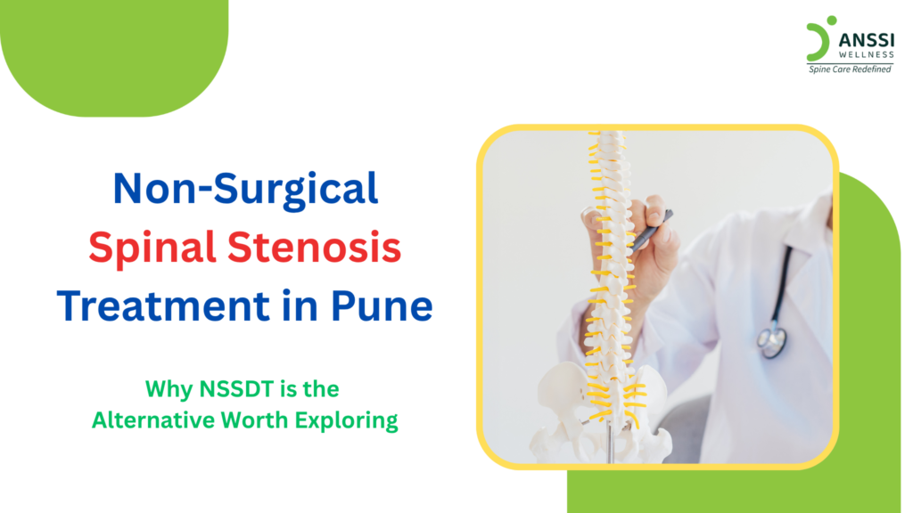 Spinal stenosis refers to the narrowing of the spaces through which the spinal cord and nerve roots travel.