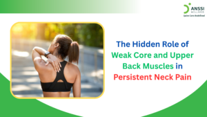 Weakness in the deep core stabilisers and thoracic musculature silently transfers excessive mechanical load to the cervical spine over months and years.