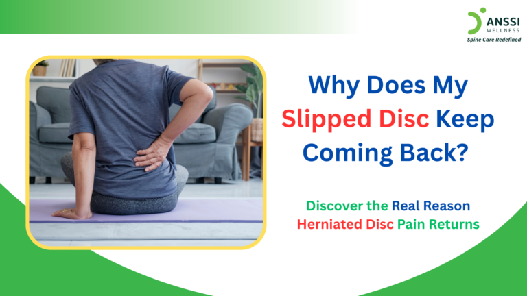 A slipped disc, commonly referred to as a herniated or prolapsed disc, occurs when an intervertebral disc becomes damaged.